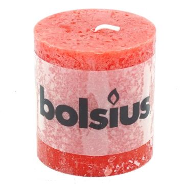 Bolsius stompkaars red 10cm